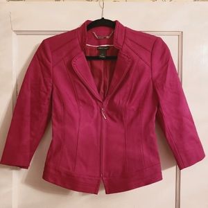 White House Black Market Pink Work Jacket